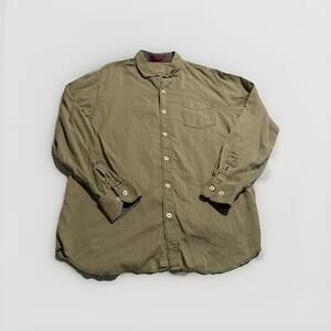 Tommy Bahama Jeans Island Crafted Green was Button Down Longsleeve Mens L(A14